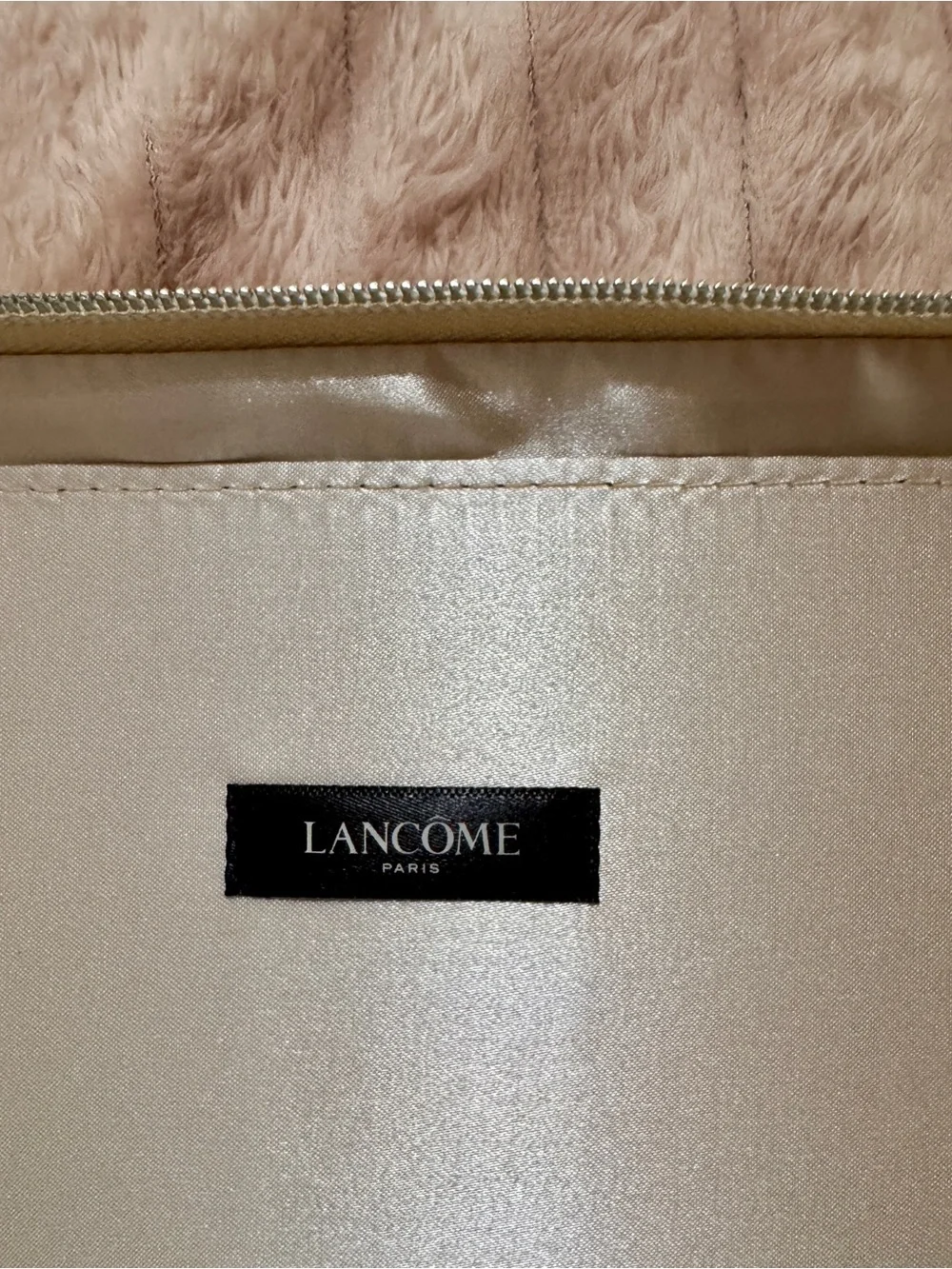 Lancome Metallic Rose-Embossed Carry Bag